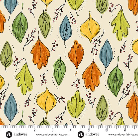 Harvest Home A-10113-L Fall Foliage Cream