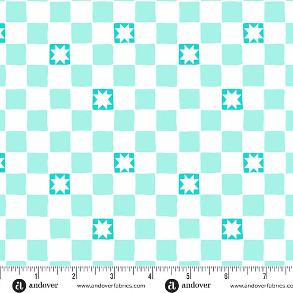 Color Pop Playground by KP Creates Twinkle Tiles Aqua A-1699-L