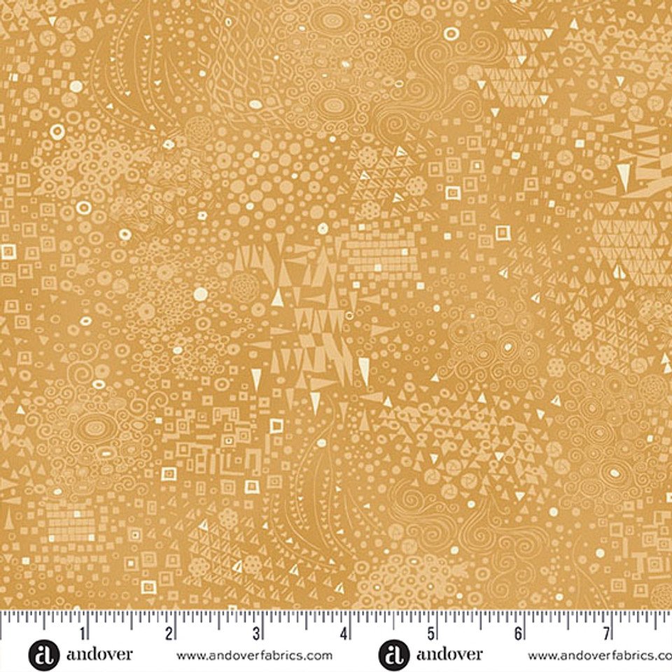 Golden by Makower UK Engraved Yellow MU-157-Y
