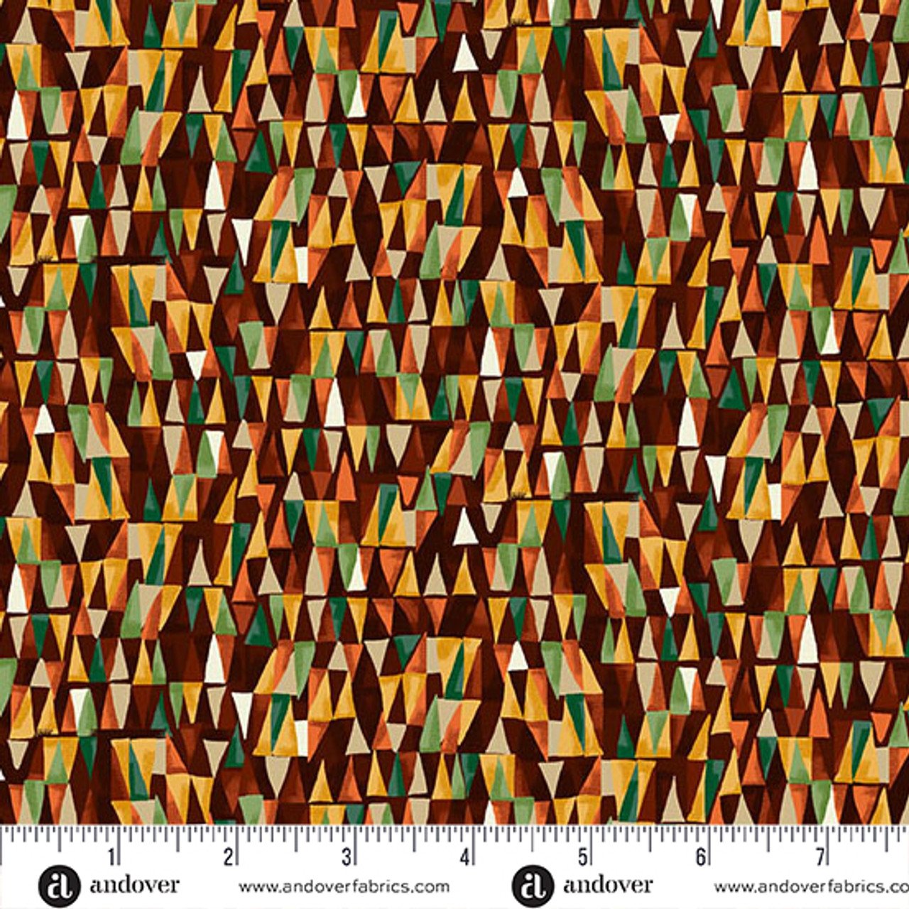 Golden by Makower UK Geometric Brown MU-159-V