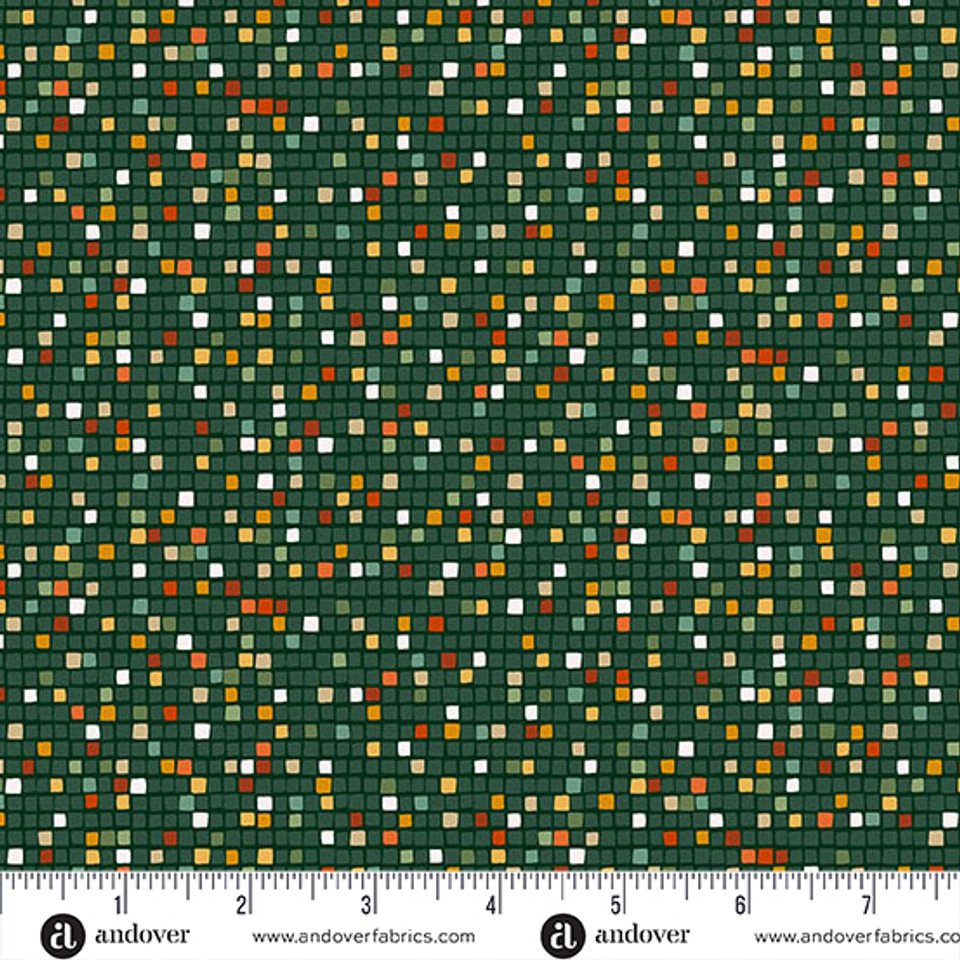 Golden by Makower UK Mosaic Green MU-162-G