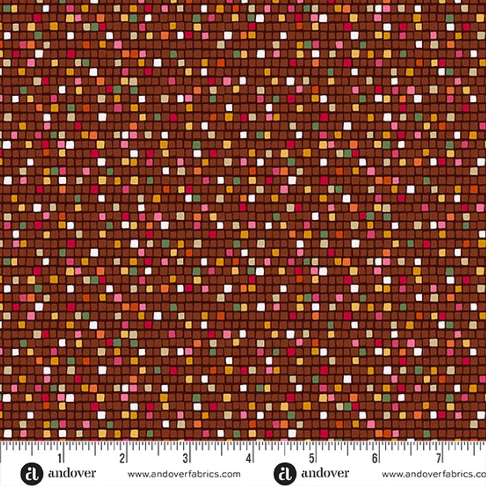 Golden by Makower UK Mosaic Brown MU-162-V
