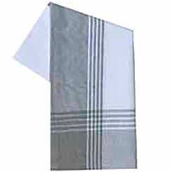 Tea Towel Taupe on White