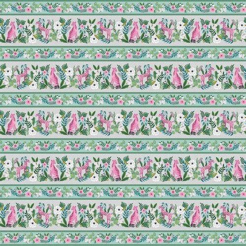 7388-16 Aqua || Tropical Menagerie