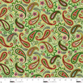 8384-66 Green Multi || Blooms of the Holiday