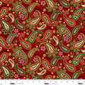 8384-88 Red Multi || Blooms of the Holiday