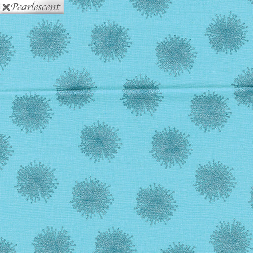 Floating Dandelion Teal (Pearl Reflections)