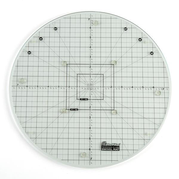 Cutterpillar Swivel Tempered Glass Mat