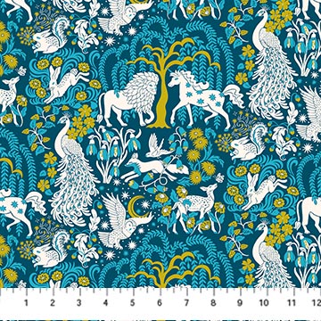 Once Upon A Charm Forest Fable Teal 91306-64