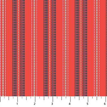 Once Upon A Charm Stripe Red 91308-26