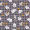 Haunted Acre Wood Purple Ghosts