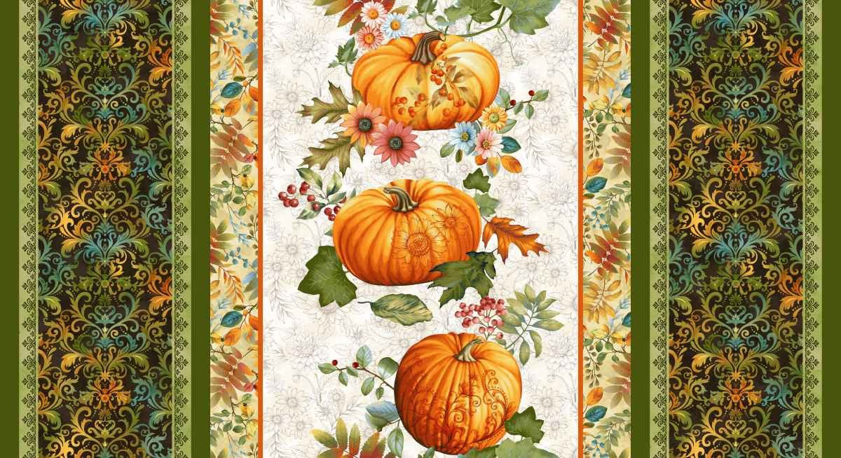 9204-44 Cream || Baskets of Autumn Blessings