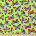 Tula Pink - Daydreamer Butterfly Kisses - Avacado
