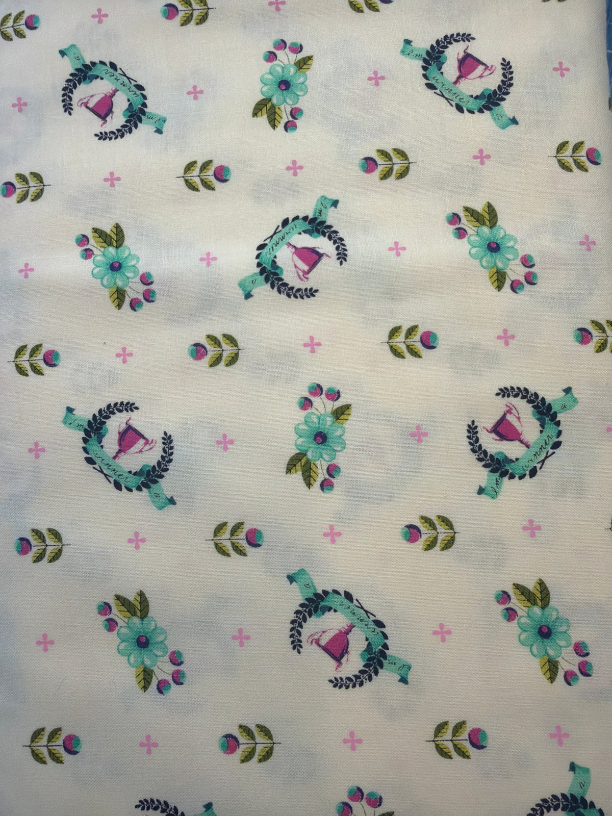 Tula Pink - Winner's Circle White/Blue