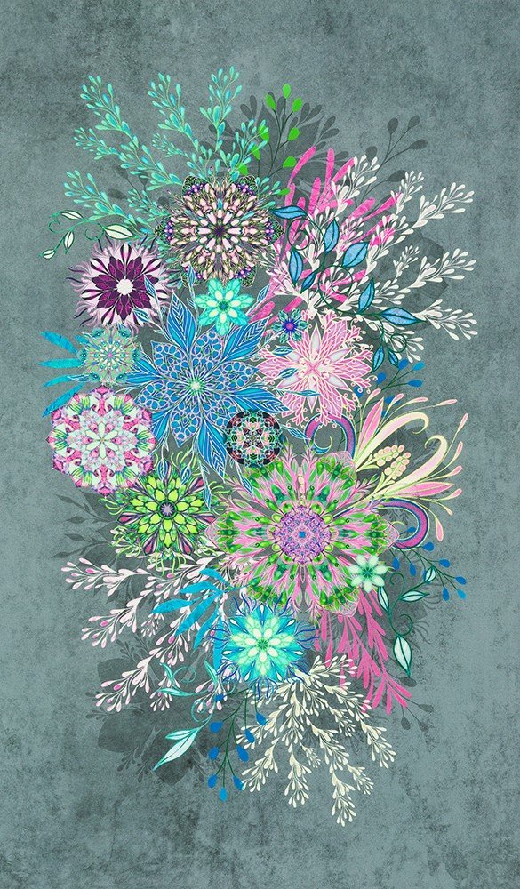 AQSD-22766-201 JEWEL Panel 24" by Christiane Marques from Calixta
