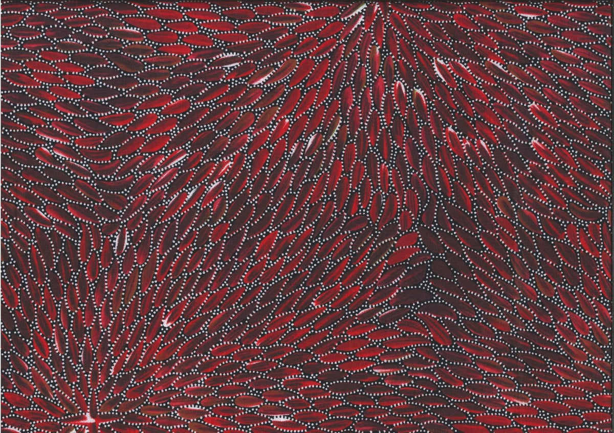 Bush Medicine Leaves Burgundy By Bernadine Johnson