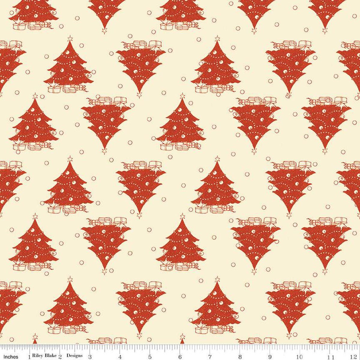 Classic Christmas Trees Parchment C16286-PARCHMENT