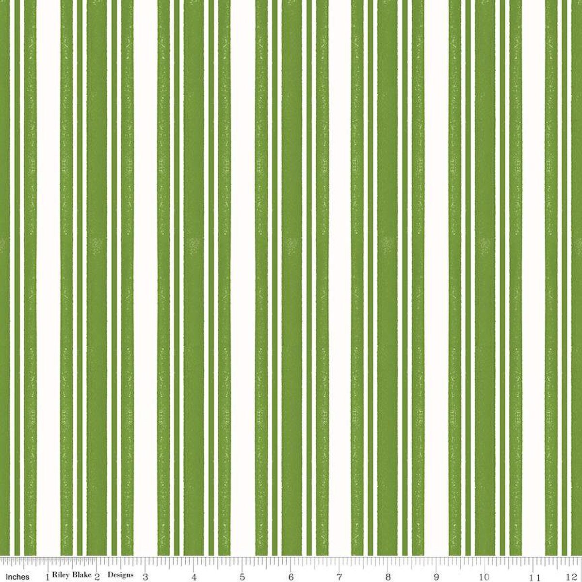 Classic Christmas Stripe Green C16289-GREEN