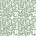 Mistletoe & Holly Snowflakes Sage C16402-SAGE