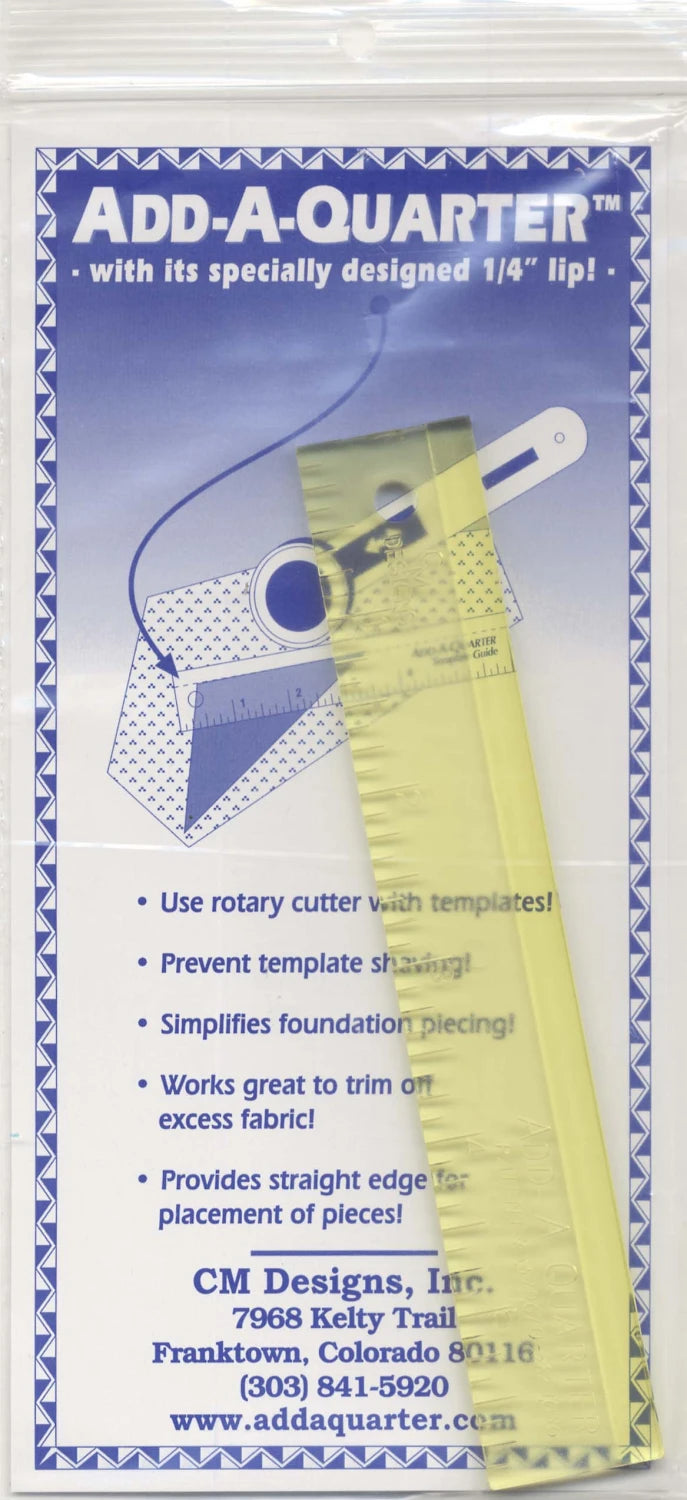 Add A-Quarter Ruler 1in x 6in # CM6
