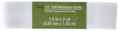 1 1/2in Soft Waistband Elastic Black