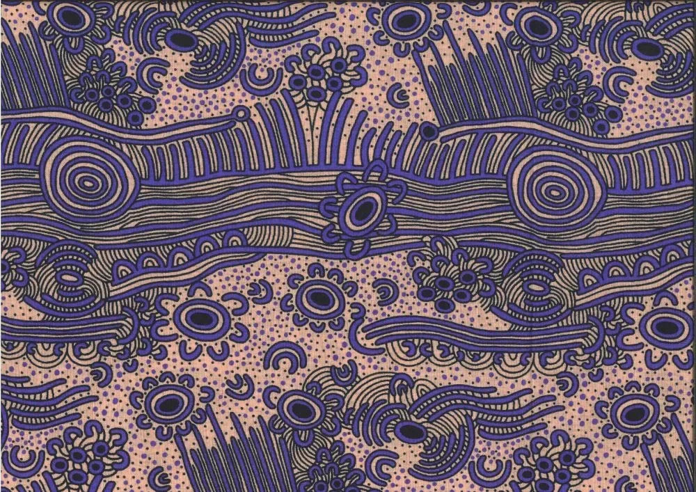 Dreaming Bush Plum Purple By Janet Long Nakamarra