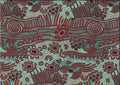 Dreaming Bush Plum Red By Janet Long Nakamarra