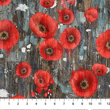 Poppy Meadow DP29087-97 Charcoal Multi