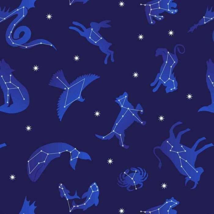 Space Glow Constellations Bright Dark Blue A739.2