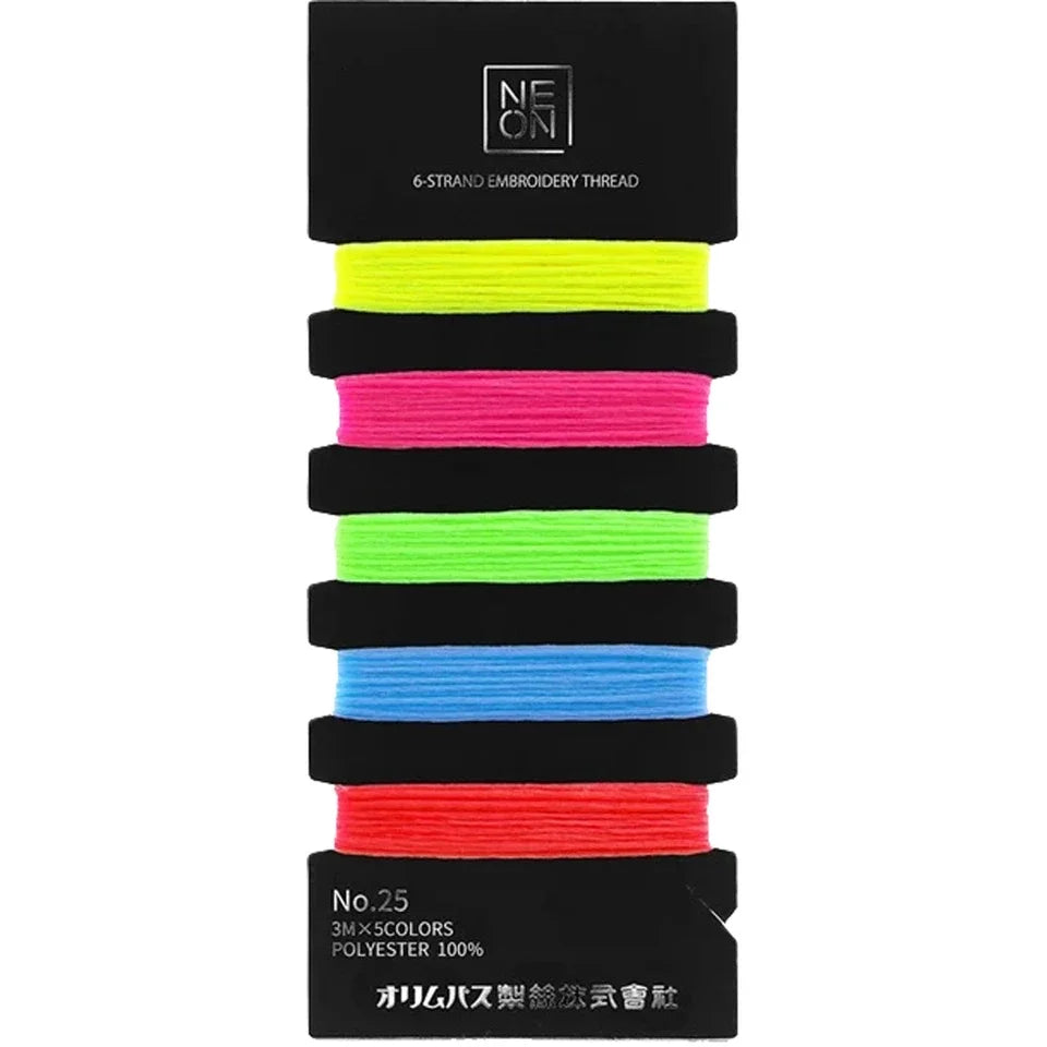 Olympus Neon Embroidery Floss Set 1 - Vivid