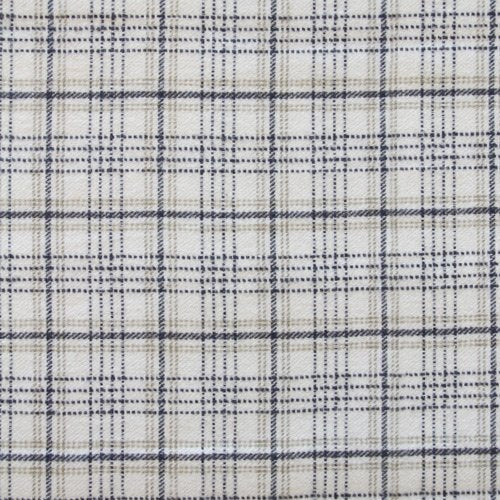 Crosshatch Plaid Oatmilk (Dobby) from Highlands Flannel F-12805
