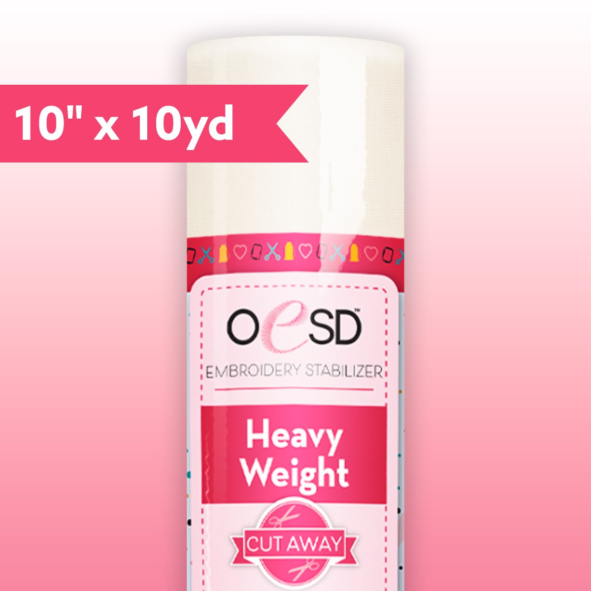 Heavy Weight CutAway - White 10" x 10yd