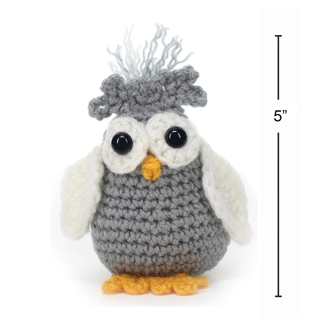 Leisure Arts Amigurumi Miniatures Kit Owl
