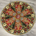 Gears & Garland Tree Skirt - 40" diameter - Shop Sample