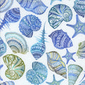 Wonders of the Ocean - Shells - Blue
