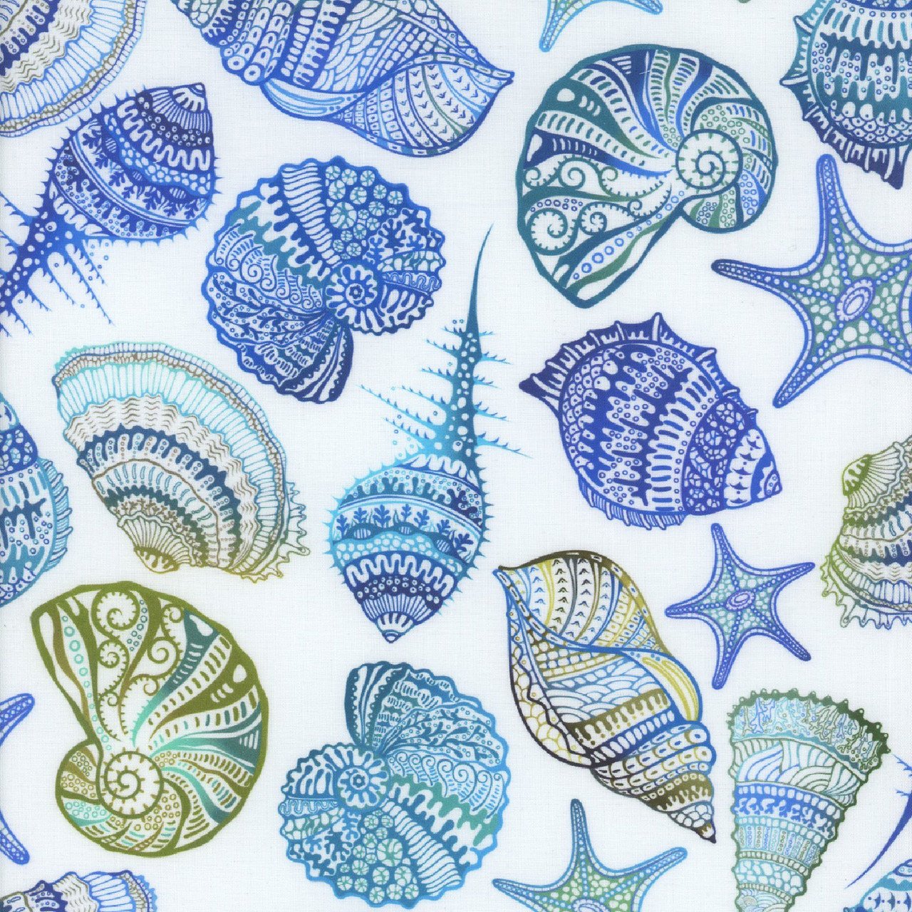 Wonders of the Ocean - Shells - Blue