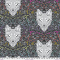 Wolf of Pink Street - Carbon || Graywork & True Colors Minky