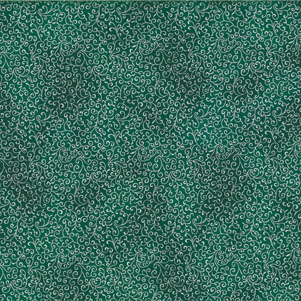 Winter Blossom Evergreen/Silver P7618-166S