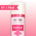Polymesh CutAway White 1.5oz 15" x 10yd #HBC15-15