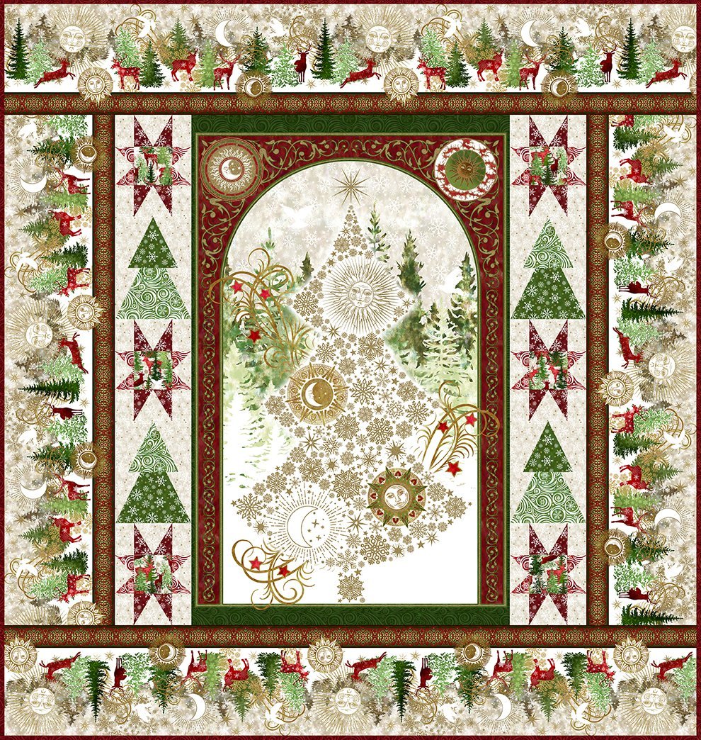 Winter Solstice II Panel Quilt Pattern