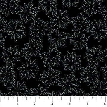 FIGO Smoke Floral Outline Tender in Rayon R91166-99