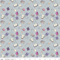 SC13203-Silver Spooky Schoolhouse Spellbooks Silver Sparkle
