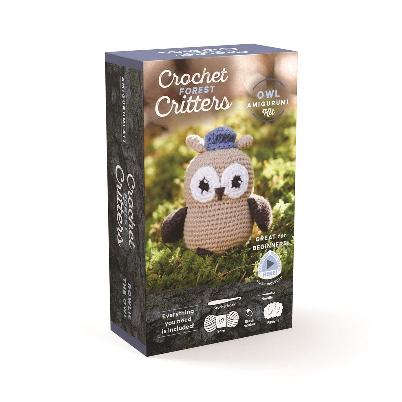 Forest Animals Crochet Amigurumi Kit - Owl