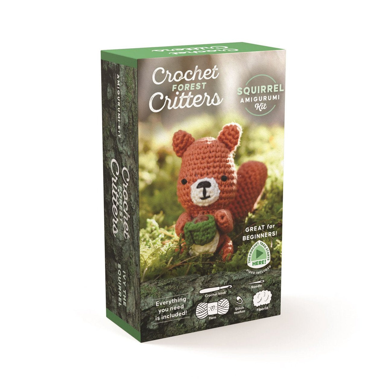 Forest Animals Crochet Amigurumi Kit - Squirrel