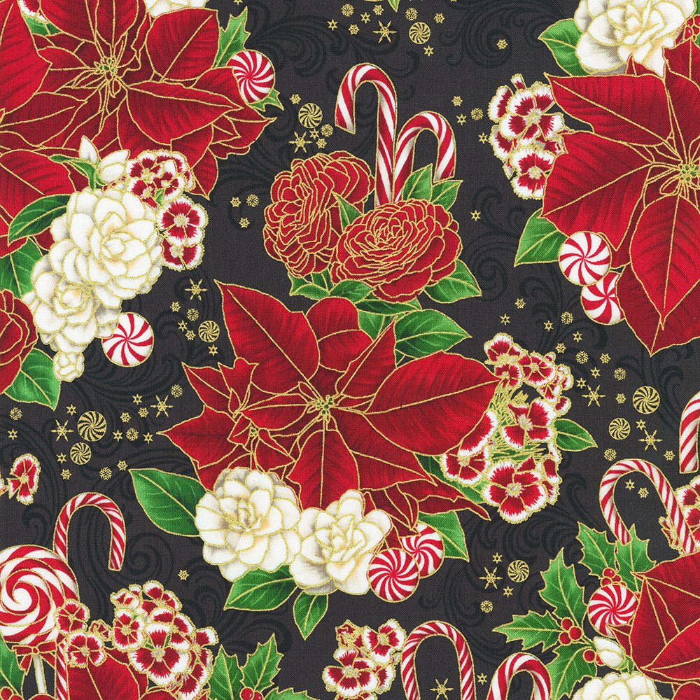 SRKM-22945-2 BLACK from Holiday Flourish-Peppermint Twist