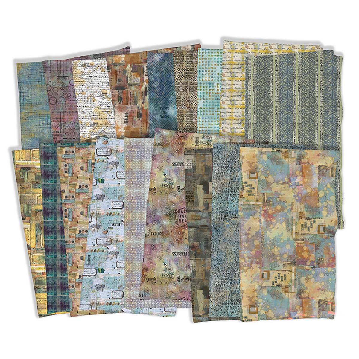 One Layer Away Fat Quarter Bundle - 18pcs