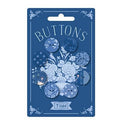 Something Blue Buttons 8pcs (20mm) Dark