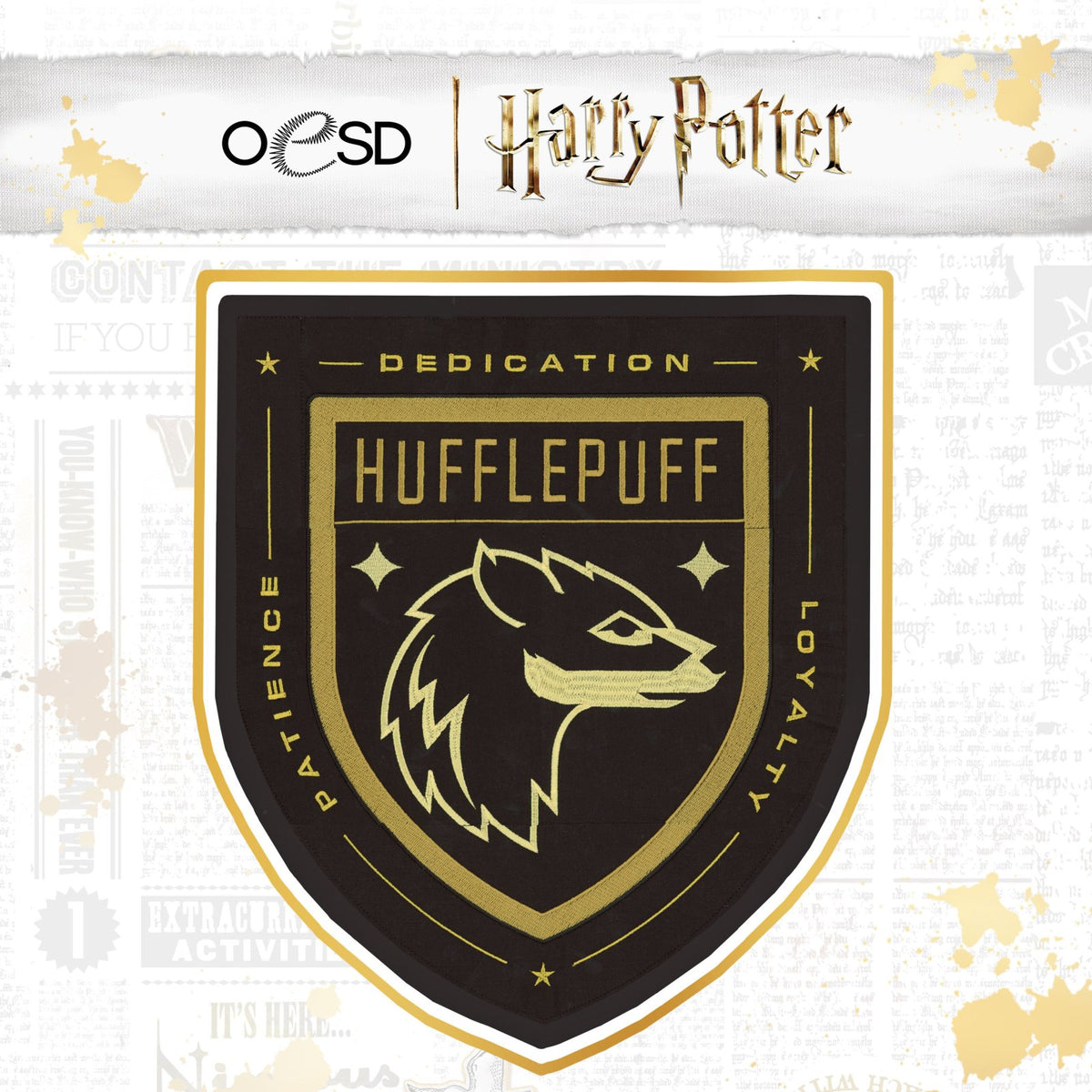 Harry Potter Hufflepuff House Banner Tiling Scene USB