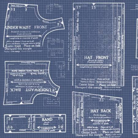 Sew Journal 18-Inch Doll Pattern 108" Wideback Denim