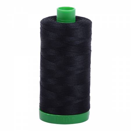 Mako Cotton Embroidery Thread 40wt 1094yds Black